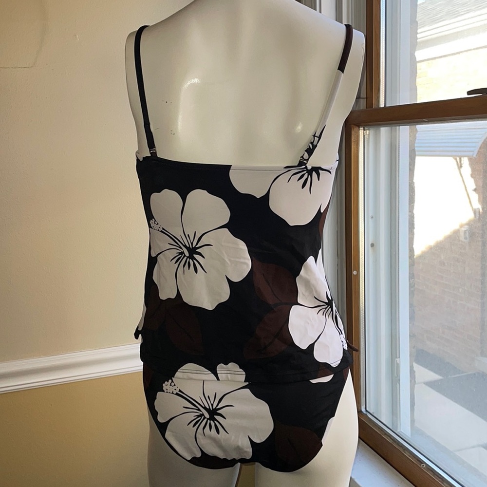 Swimsuit 2 Piece Floral Tankini and Brief GUC Size 8 - Picture 8 of 12